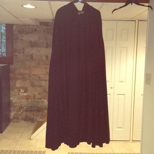 Black long cape